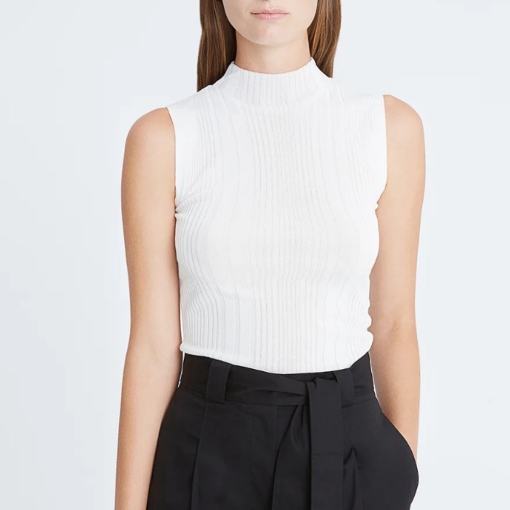 Halston Sloane Knit High Neck Top